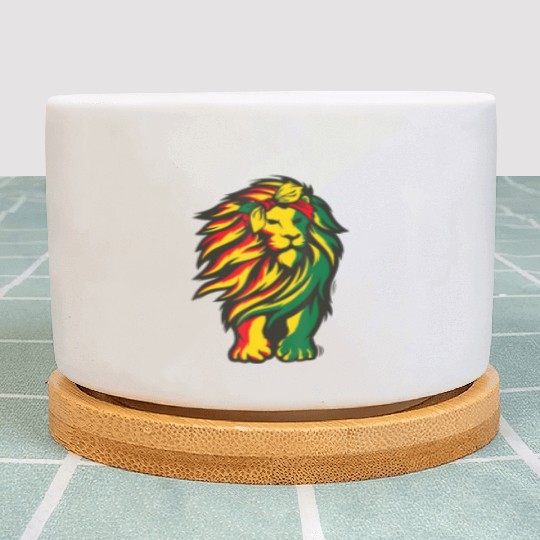 Lion Juneteenth Cool Black History African America Plant Pots