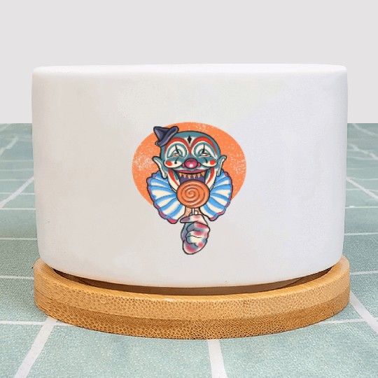 Horror Candy Corn Clown Plant Pots