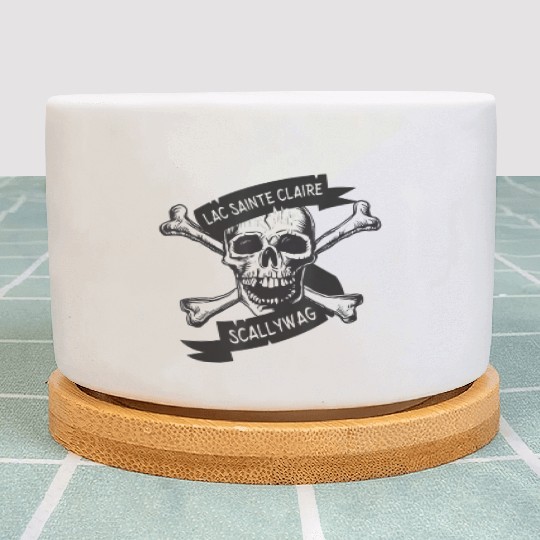 Michigan Lake St Clair Pirate Skull Bones Boating Plant Pots