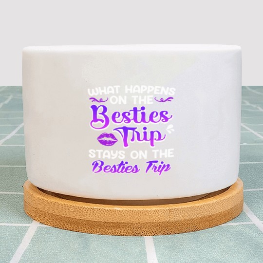 Besties Trip Friends Summer Vacation Spring Break Plant Pots