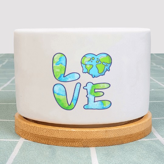 LOVE Earth Day 2023 Cute Earth Lover Kids Plant Pots