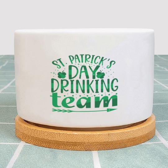 Patricks Day Drinking Team Plant Pots
