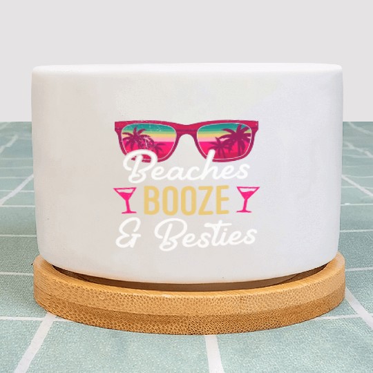 Beaches Booze Besties 2023 Holiday Spring Break Plant Pots