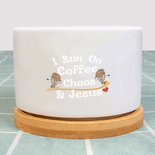 coffee chaos and Jesus Plant Pots, coffee and Jesus