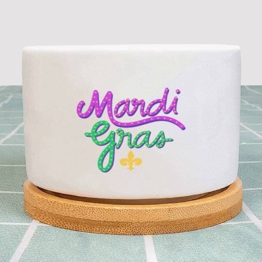 Mardi Gras Carnival Fiesta Party Louisiana New Orl Plant Pots