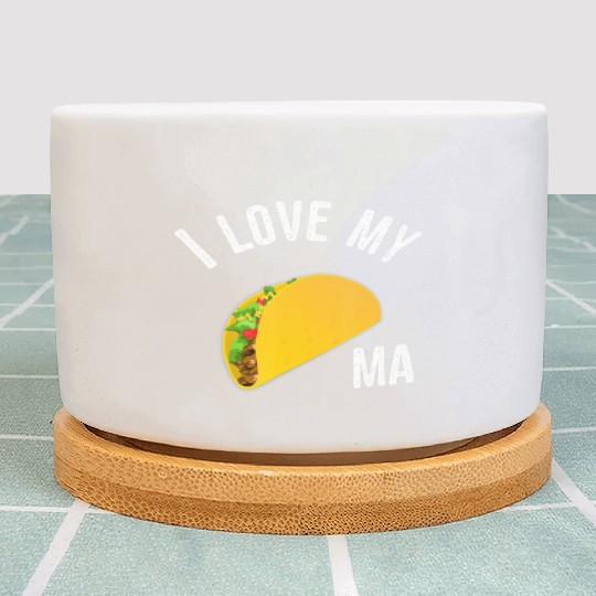 Funny Taco Truck Plant Pots I Love My