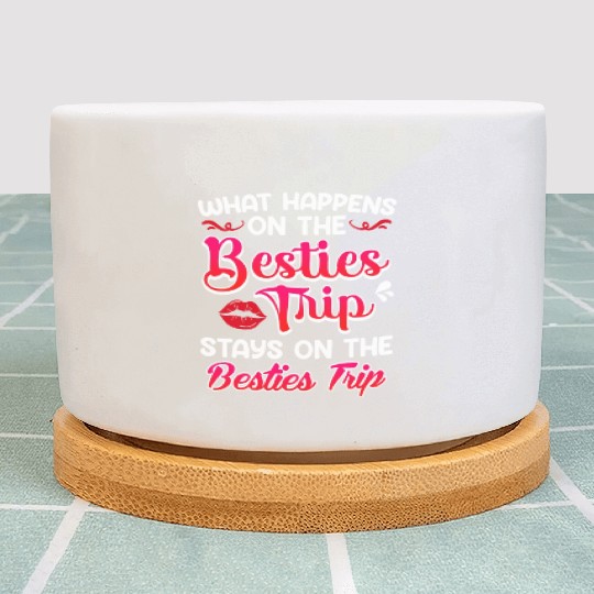 Besties Trip Friends Summer Vacation Spring Break Plant Pots