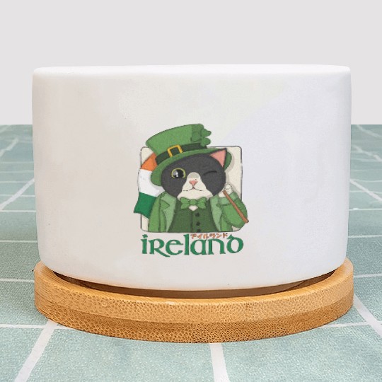 Ireland Tuxedo Cat Plant Pots