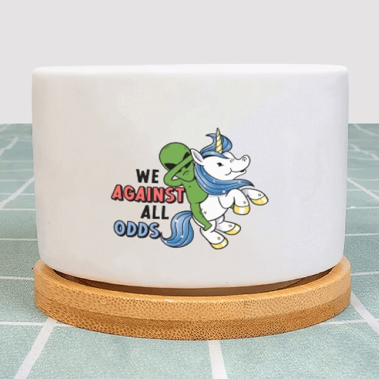 Rainbow Animal Fairy Unicorn Lover Alien Magical Plant Pots