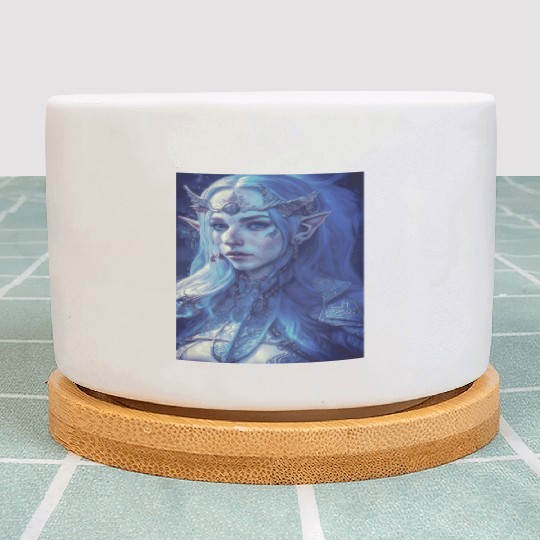 Fairy elf woman fantasy mysticism magic mythical j Plant Pots