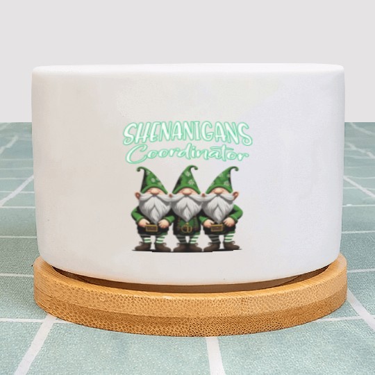 Shenanigans Squad Gnomes St Patrick's Day Plant Pots