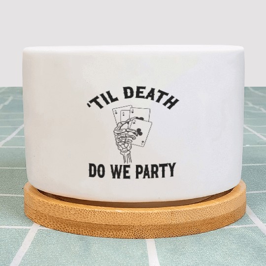 Gothic Wedding Til Death Do We Die Playing Cards Plant Pots
