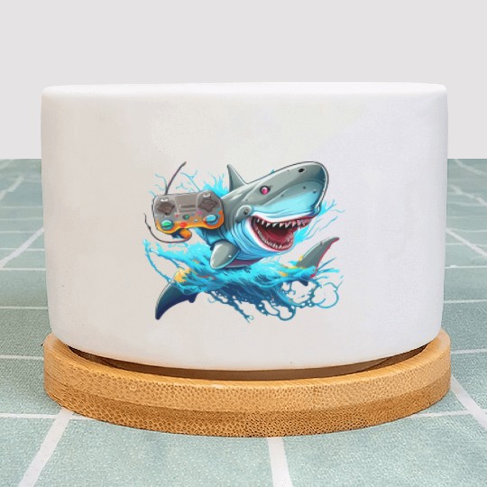 shark game ps 5 Plant Pots