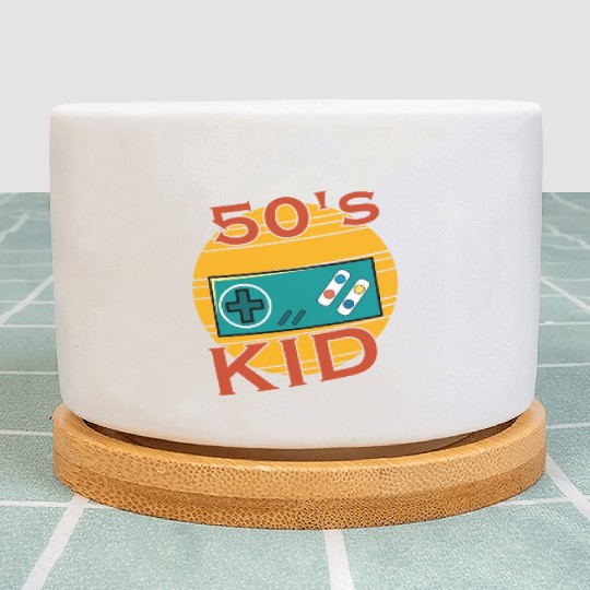 Gamer Kid Retro 50s 1950s Plant Pots