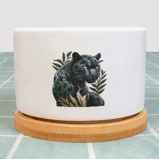 The power of the black panther Plant Pots