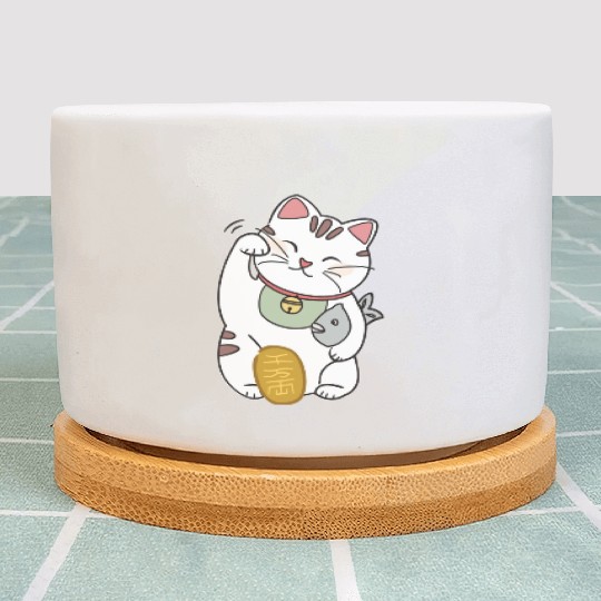 Lucky Cat Plant Pots