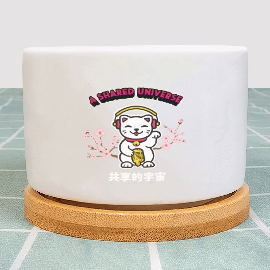A Shared Universe Lucky Cat Plant Pots