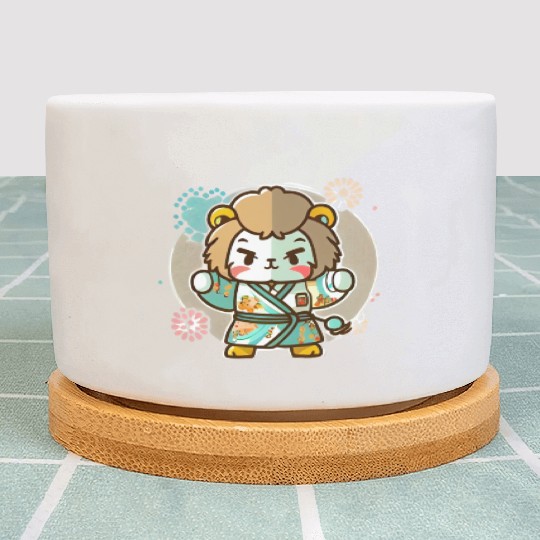 Lion kimono Plant Pots