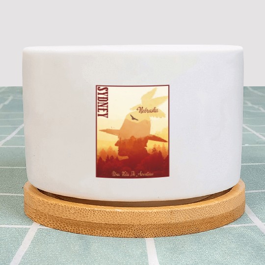 Sidney Nebraska wild west town Plant Pots