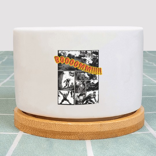 Comic page of super hero magazine Plant Pots