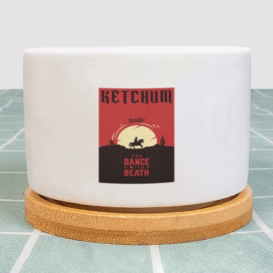 Ketchum Idaho wild west town Plant Pots