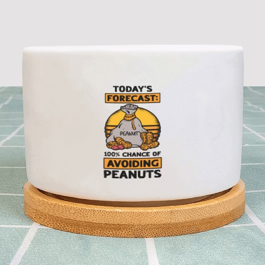 Today's Forecast 100% Chance Of Avoiding Peanuts Plant Pots