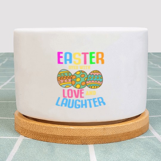 Easter Colorful Egg Dye Rabbit Egg Hunt Plant Pots