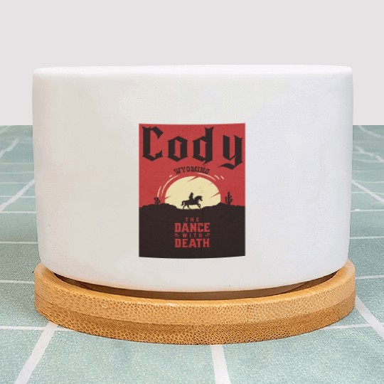 Cody Wyoming wild west town Plant Pots