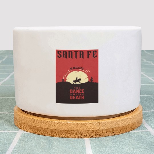 Santa Fe New Mexico wild west town Plant Pots