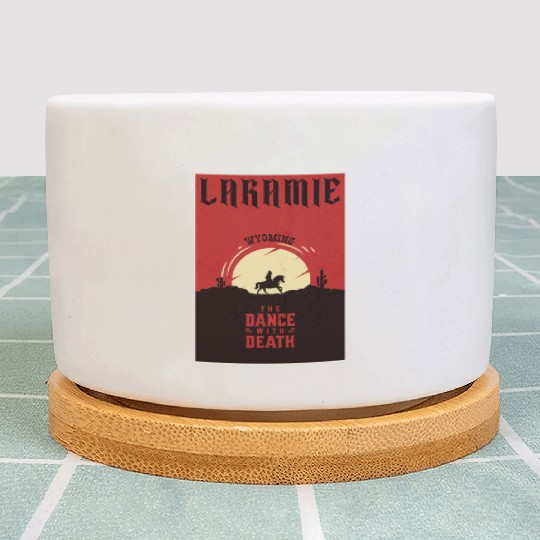 Laramie Wyoming wild west town Plant Pots