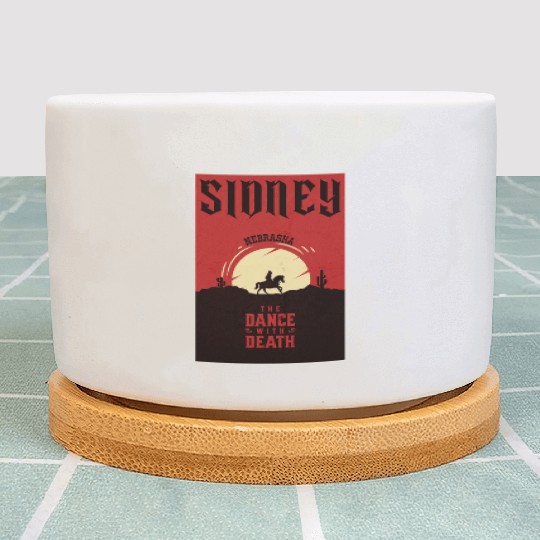 Sidney Nebraska wild west town Plant Pots