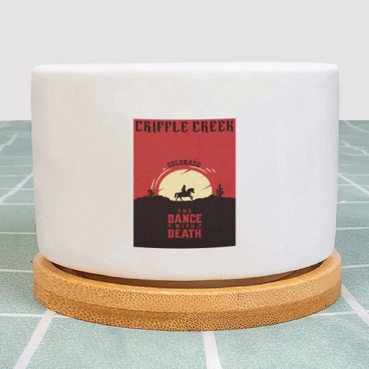 Cripple Creek Colorado wild west town Plant Pots