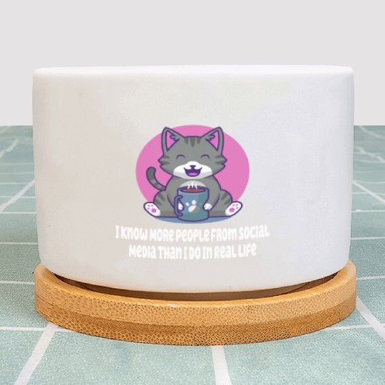 Know More People In Social Media Introvert Nerd An Plant Pots