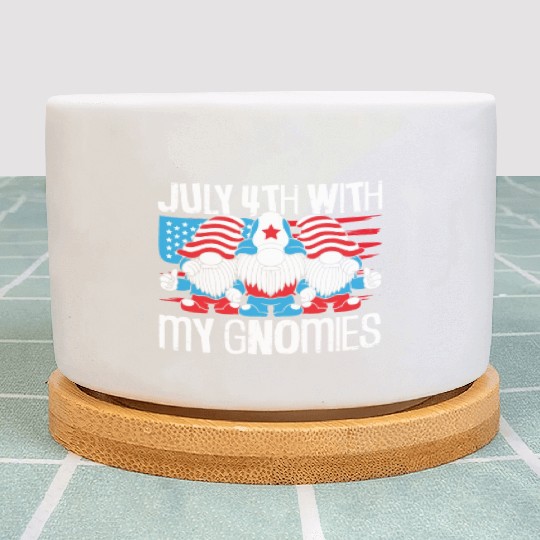 Patriotic America USA Flag 4th Of July American Plant Pots