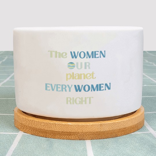 Embrace Equity Happy Women's Day Plant Pots