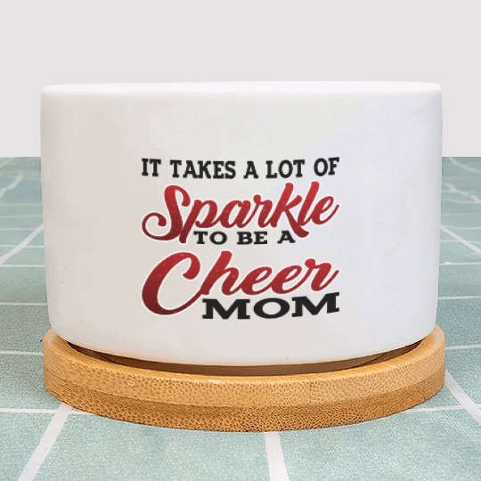 It Takes A Lot Of Sparkle To Be A Cheer Mom 2 Plant Pots