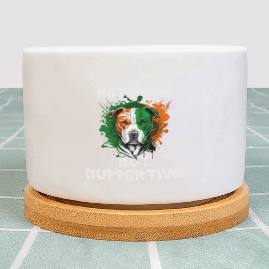 not irish but supportive pitbull mom Plant Pots