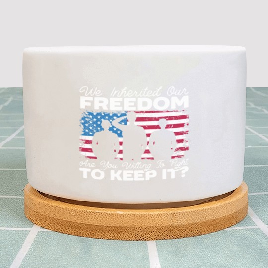 Patriotic America USA Flag 4th Of July American Plant Pots