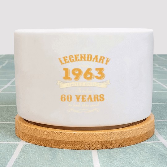 60th Birthday Vintage 1963 Plant Pots