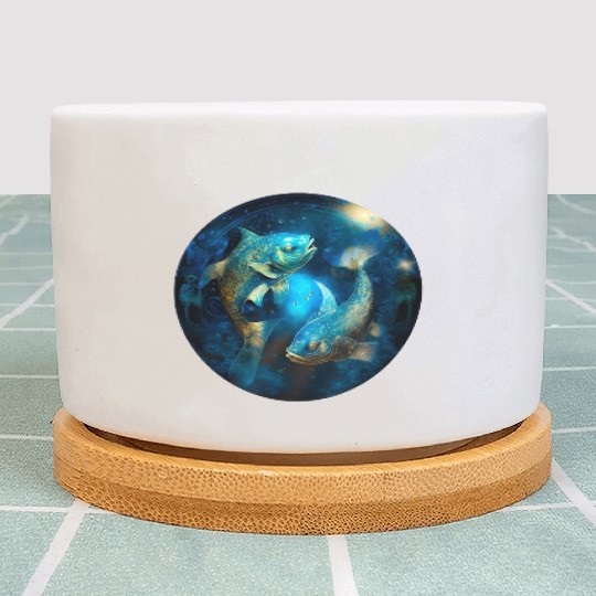 Pisces zodiac sign Plant Pots