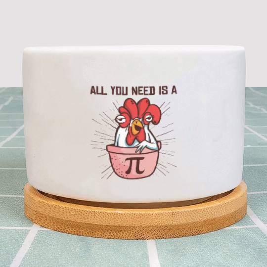 Pi Day Math Pie Chicken Pot Pi Number Plant Pots