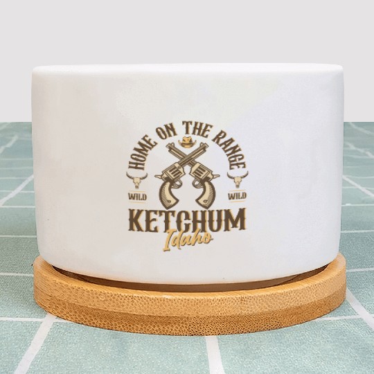 Ketchum Idaho wild west town Plant Pots