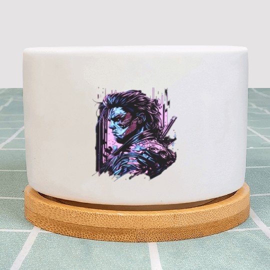 Samurai Warrior Japan Japanese Katana Manga warrio Plant Pots