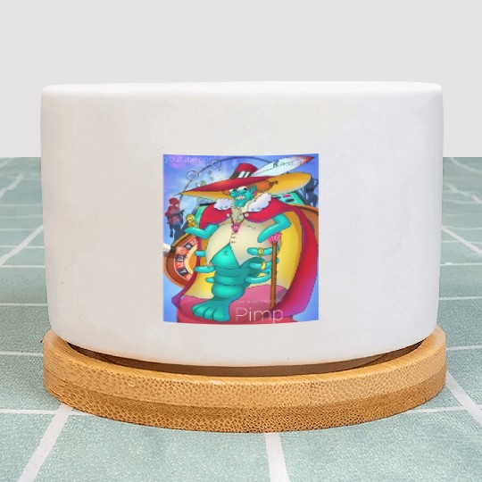 Cornbread Shrimp Da' Pimp (green) Plant Pots