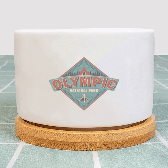 Washington State National Park Vintage US Camping Plant Pots
