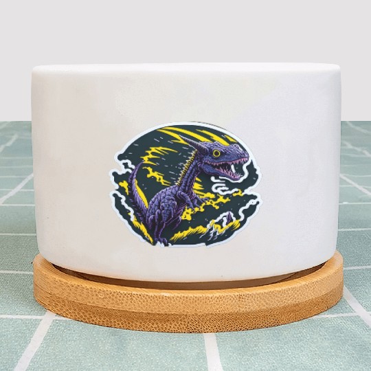 Purple Dino Plant Pots