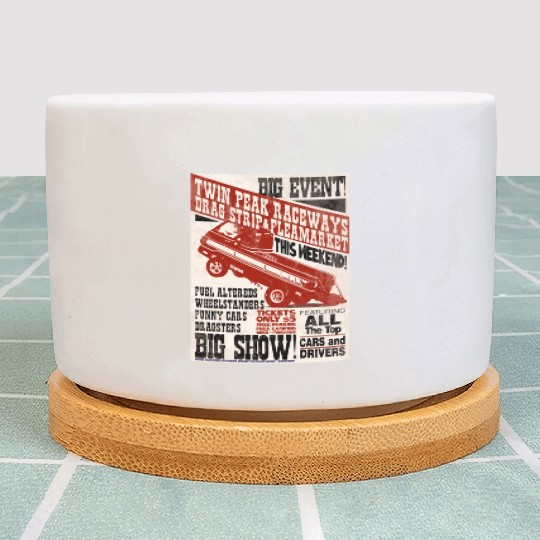 vintage, hot, rod, Classic, Racing, auto, automot Plant Pots