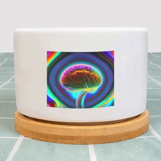 Electric Mind - Psychedelic Brain Plant Pots 2