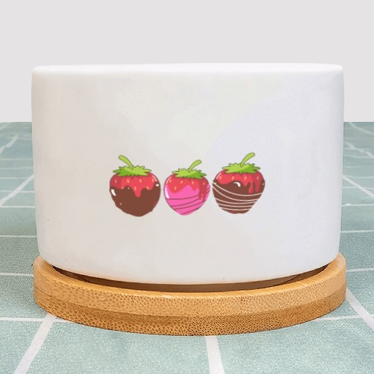 Strawberry Chocolate Plant Pots
