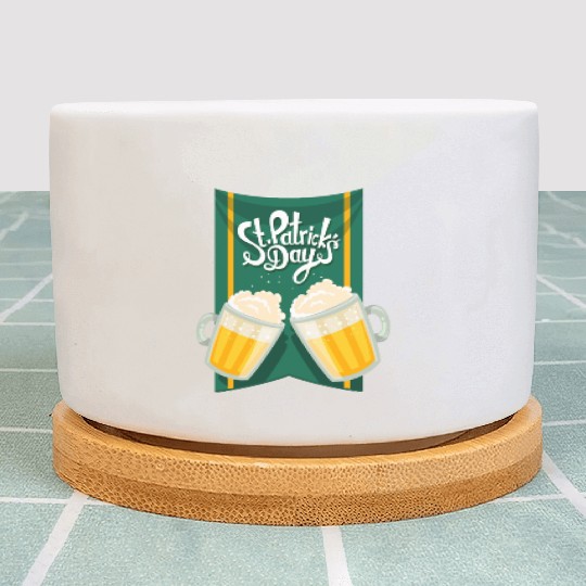 St Patrick's Day and two cups of beer Plant Pots